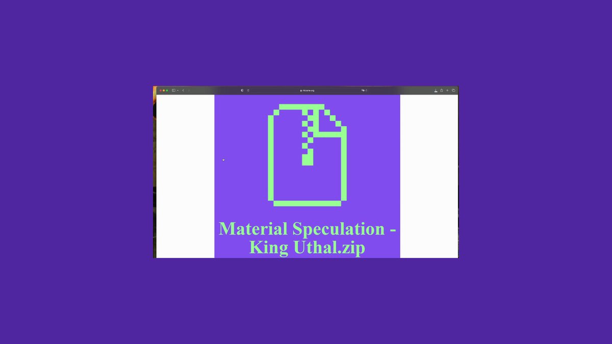 Das Virtuelle Objekt des Monats August ist das Projekt „Material Speculation – King Uthal .zip“.
Manischa Eichwalder zeigt, wie Desktops zu Ausstellungsräumen und wir zu Co-Kurator*innen werden können.
➡️virtuallifeworlds.de/blog-post/vom-…
#VOM #VirtuellesObjektdesMonats #ObjektdesMonats