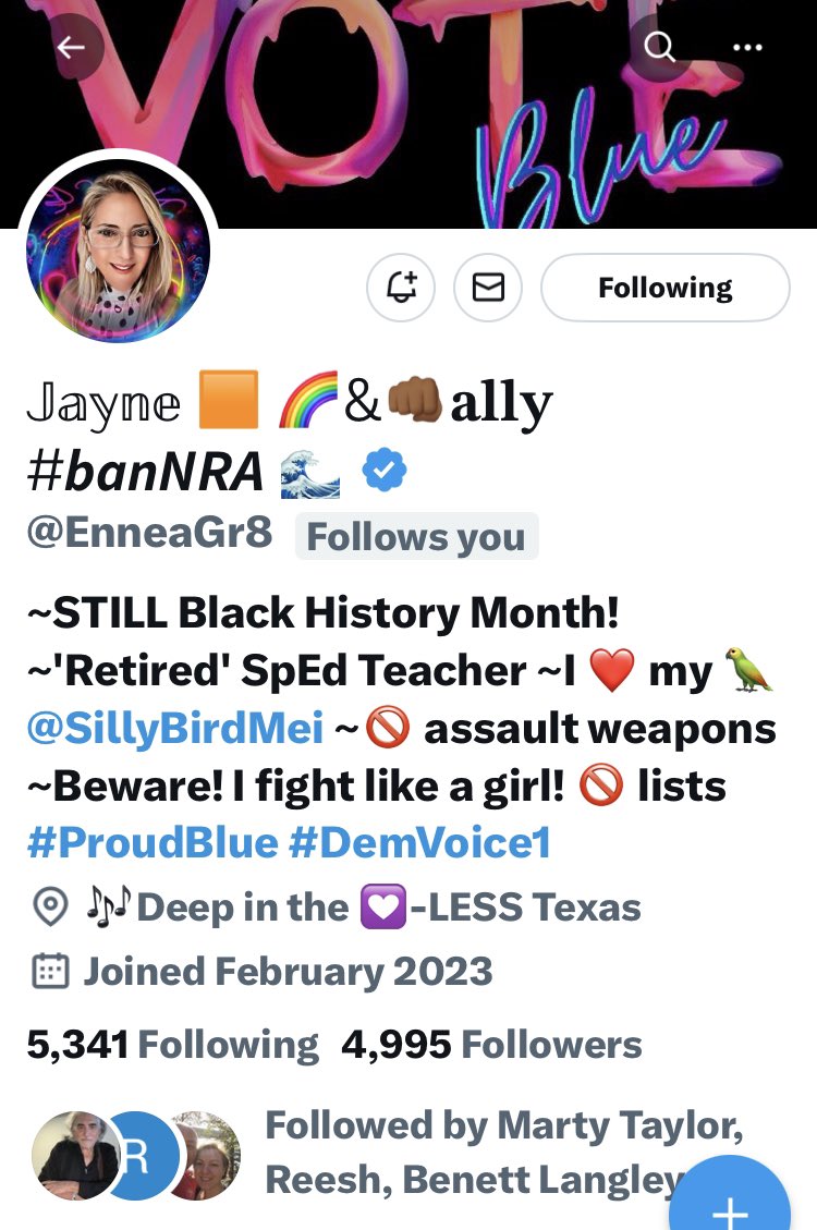 Jayne @EnneaGr8 only needs 5 more to hit 5K RT