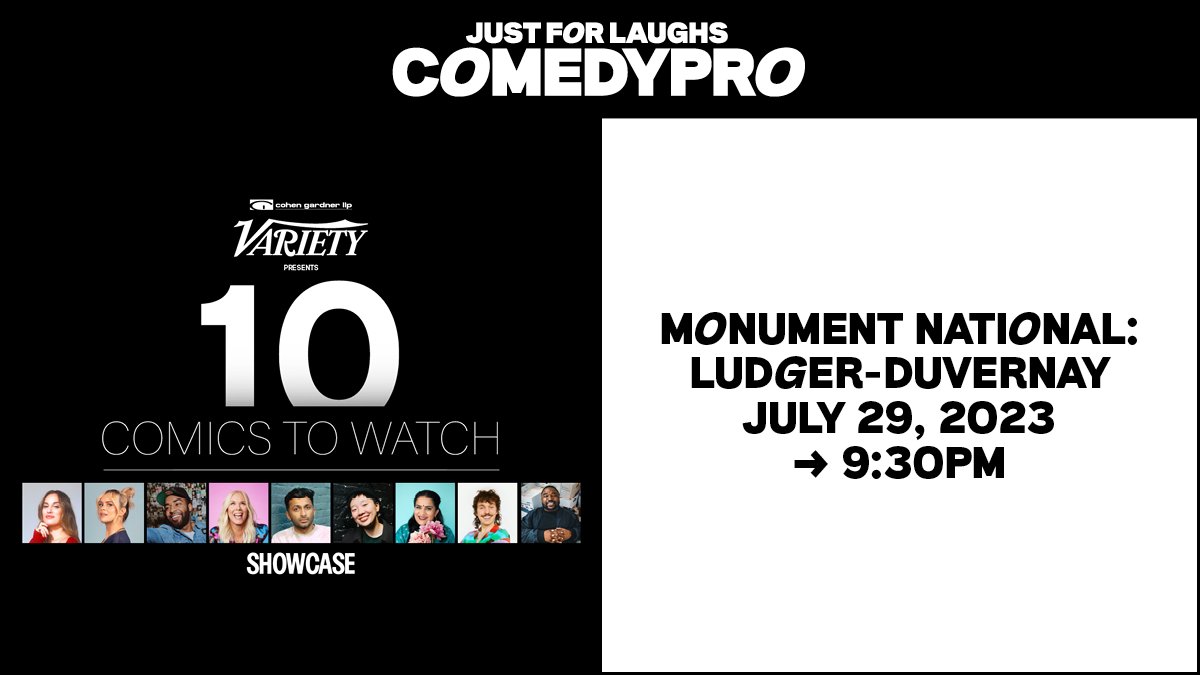 ✨ ComedyPRO Day 4 Nighttime 🌜 activities ✨

‼️Do not miss‼️

* Variety's " 10 Comics To Watch Showcase " Presented by Cohen Gardner LLP *

Feat.
* Hannah Berner
* Kurtis Conner
* Zarna Garg
* Ian Lara
* Joanne McNally
* Leanne Morgan
* Nimesh Patel
* Brian Simpson
* Sabrina Wu