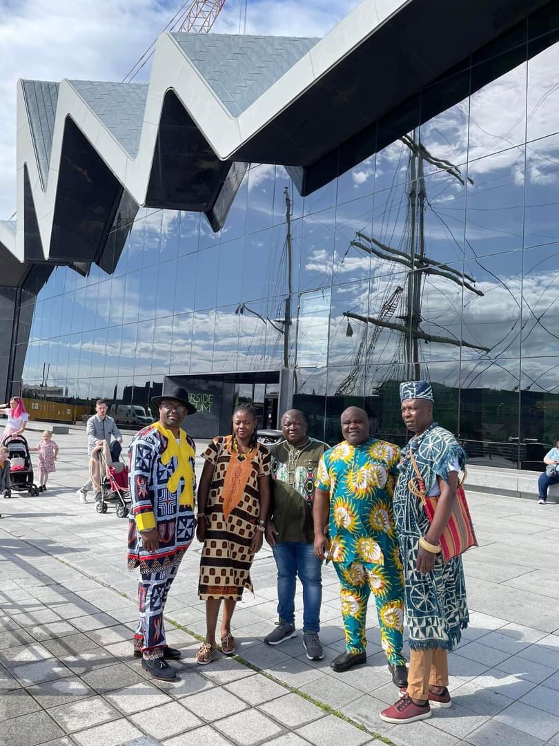 RonierDeumeni's tweet photo. Inclusion is vital to achieving sustainability goals. Delighted to lead, celebrate the #African culture and inspire Black community in Glasgow and beyond. Glasgow is Home. Great opportunity meeting with my brother @ChSuptHussain @acscotland #heritage #Africa #community https://t.co/7cpm4cU2Kv