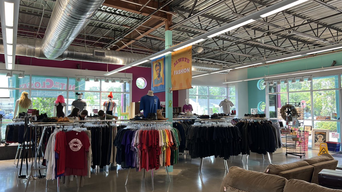JustinRuka's tweet photo. Love this LGBTQ 🏳️‍🌈 thrift store I can walk to in #orlando - and does free HIV testing for anyone  @OutoftheCloset https://t.co/OrC3OACn5a