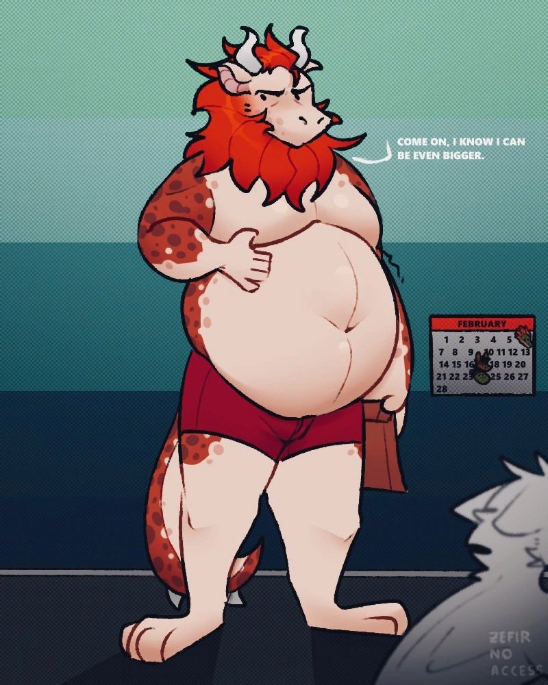 Noaccess14's tweet photo. I decided to try myself for the first time in drawing weight gain. Happy Birthday, @Jargonized_ !!! https://t.co/XkLLrDSEP1