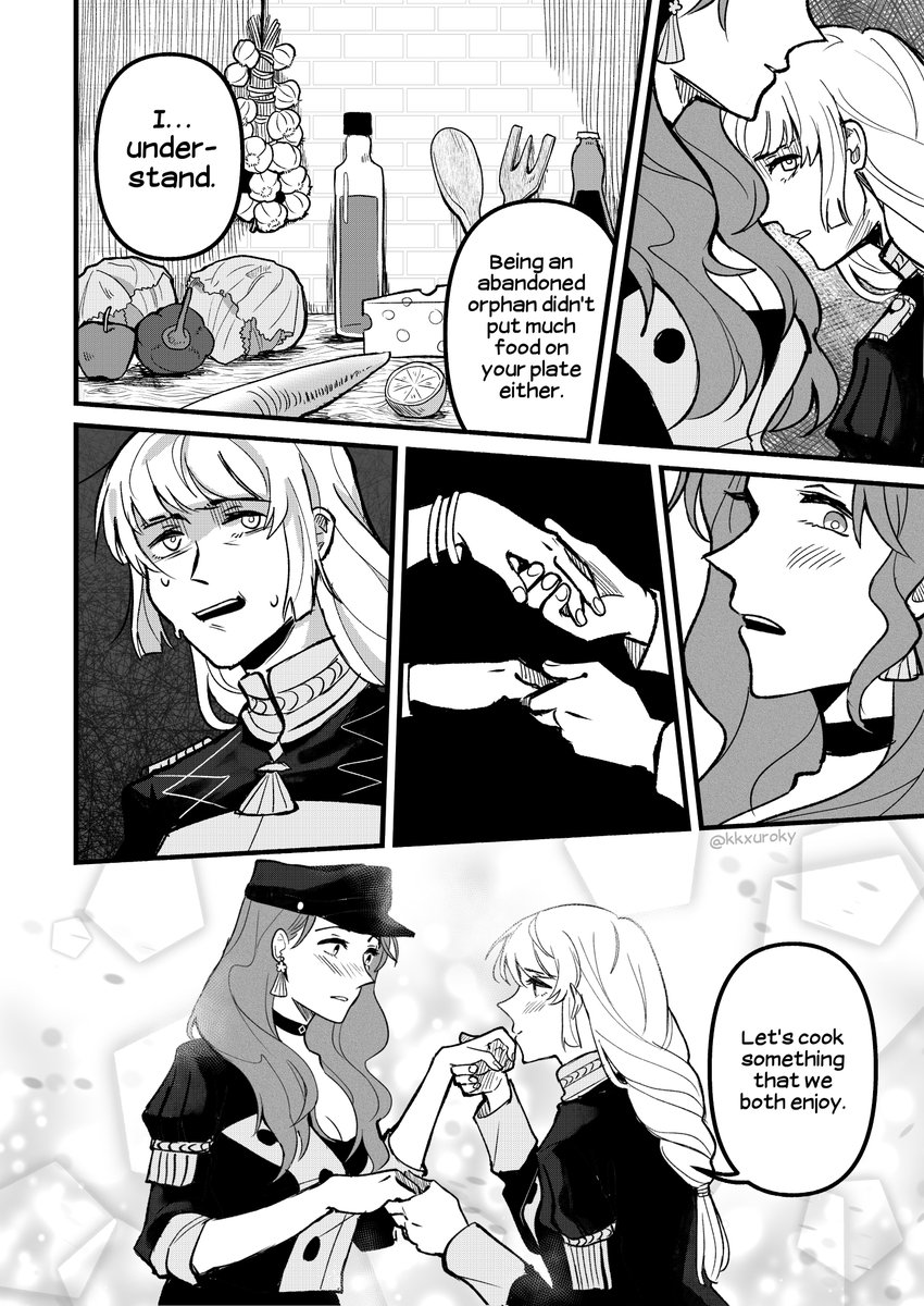 my contribution to the @inherarmsfe3h zine! #dorogrid and food🍽️ #FireEmblemThreeHouses 

read L --> R 