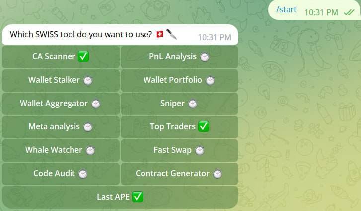TheCobraEth's tweet photo. @dubzyxbt When you have $SWISS @SwissKnifeETH  you are ready for every situation so the risk tolerance is higher.  The dev is slowly releasing the utilities and this is one day old. Finally I will have all utilities in one token. 

#SWISSARMY #ETH #BTC https://t.co/r2UDhhtocm