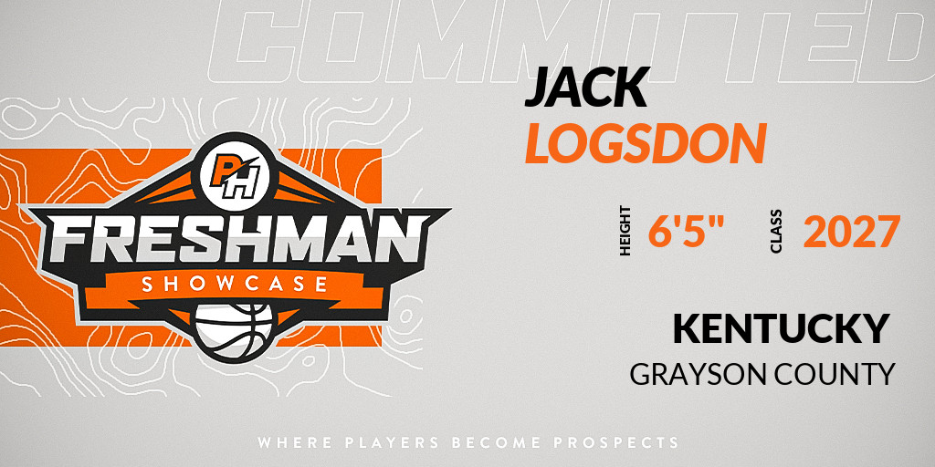 PrepHoopsKY's tweet photo. Welcome Class of 2027 Jack Logsdon (@JackLogsdon_24) of Grayson County HS to the @PrepHoopsKY Showcase @ MidAmerica Sports Center. 

🔥🏀 #PHFreshmanShowcaseKY 🏀🔥

Register NOW! 👇  
https://t.co/rm8qr1tR10 https://t.co/QPp3hJSBuU