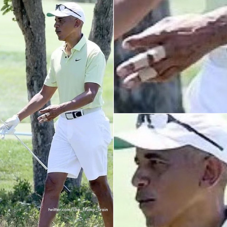 Barack Obama’s friend and chef drowned to death on his property just a few days ago. Here he is grieving at the Church of the Sacred Fairway.
