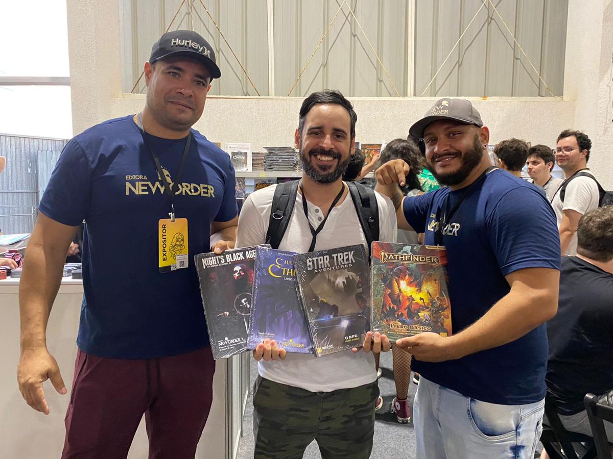 Se você está em João Pessoa e quer jogar RPG, da um pulo no estande da <a href="/EditoraNewOrder/">New Order Editora</a> no <a href="/Imaginelandbr/">Imagineland</a> que o pessoal da <a href="/LancandoDados/">Lançando Dados</a> tá com mesas de Pathfinder, Cthulhu, Alien e muito mais! #RPG