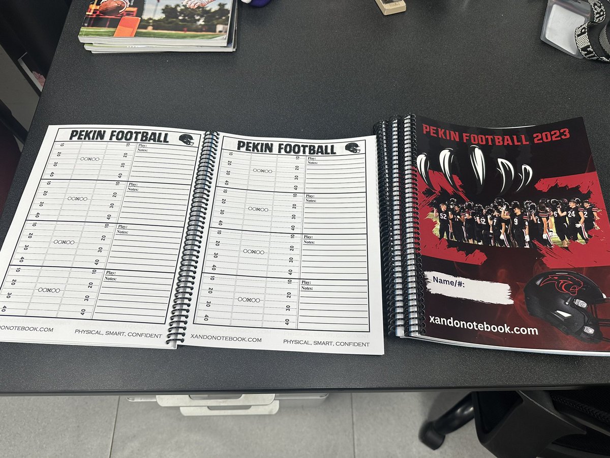 Thanks to @XandONotebook @DKetchum913 for creating scout books for our football team. A self-customized and great looking organizational tool for a great price!