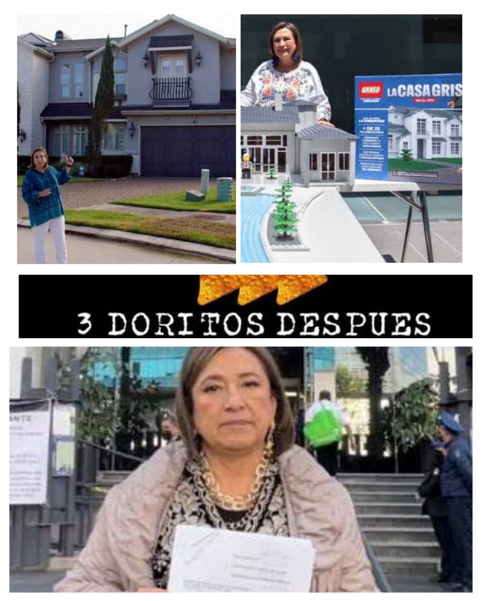 catrina_nortena's tweet photo. #Lady1000Millones
La misma @XochitlGalvez que fue hasta Houston con dinero del Senado a hostigar al hijo de AMLO, hoy llora y demanda a @lopezobrador_ por dar a conocer que ella y su familia se enriquecieron ilícitamente con más de 1,000 Millones en contratos de la Miguel Hidalgo cuando era delegada...