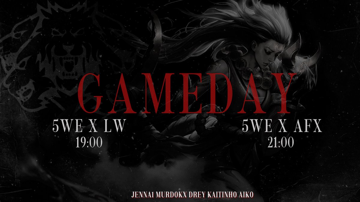 Five Wolves E-Sports #Go5WE 🐺 5-9 tweet media