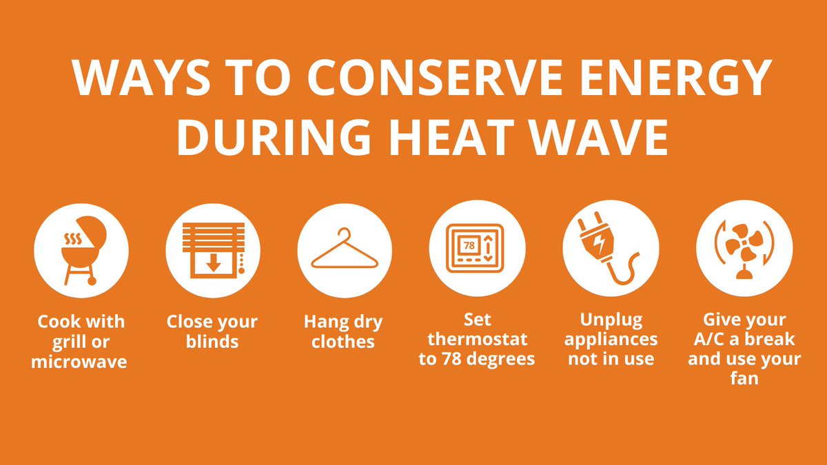 Want to conserve some energy during the current heat wave? Here are a few ways you can save energy, which can help lower your electricity bill. #heatwave