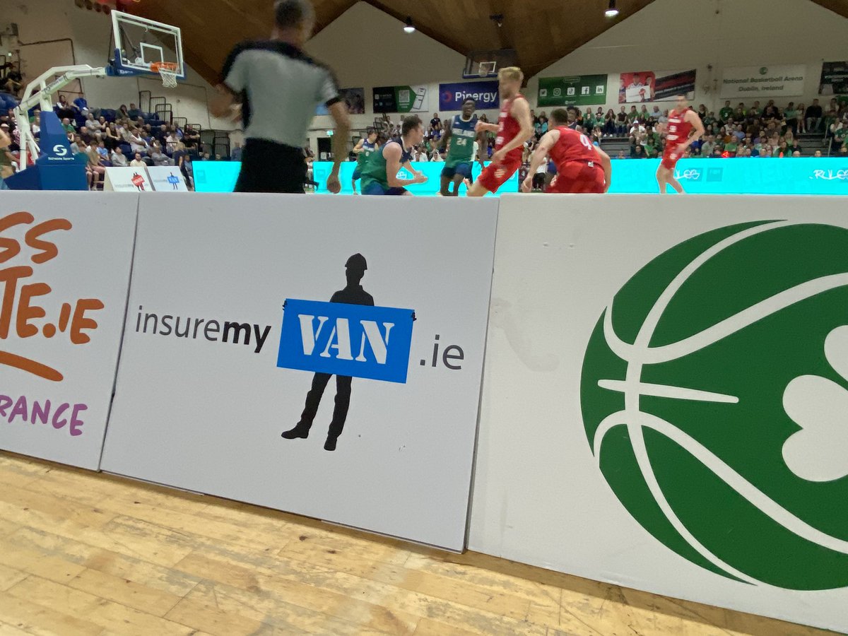 JohnLahart's tweet photo. Trrrific contest between Ireland &amp; Croatia at the @BballIrl arena in #Tallaght today - enjoyed the game with @BarryAndrewsMEP and @ThomasByrneTD Minister for Sport - starring role for Lorcan Murphy of @templeogue_bc @InsureMyVan_ie sponsors 👍 https://t.co/mrMwhPFKQU