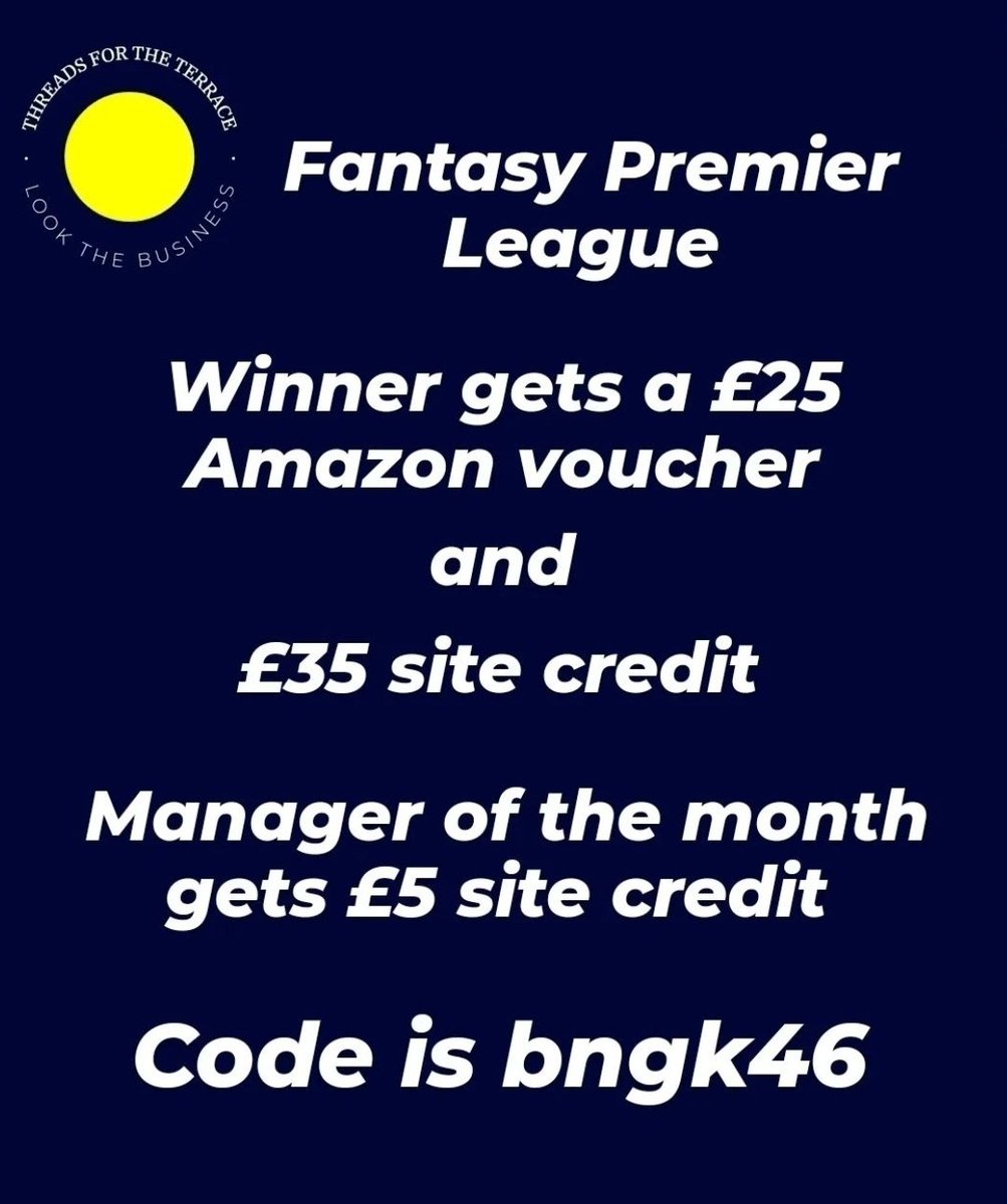 Don't forget to enter our FREE Fantasy Premier League!! Prizes up for grabs! #FPL #PremierLeague #FantasyFootball #EPL