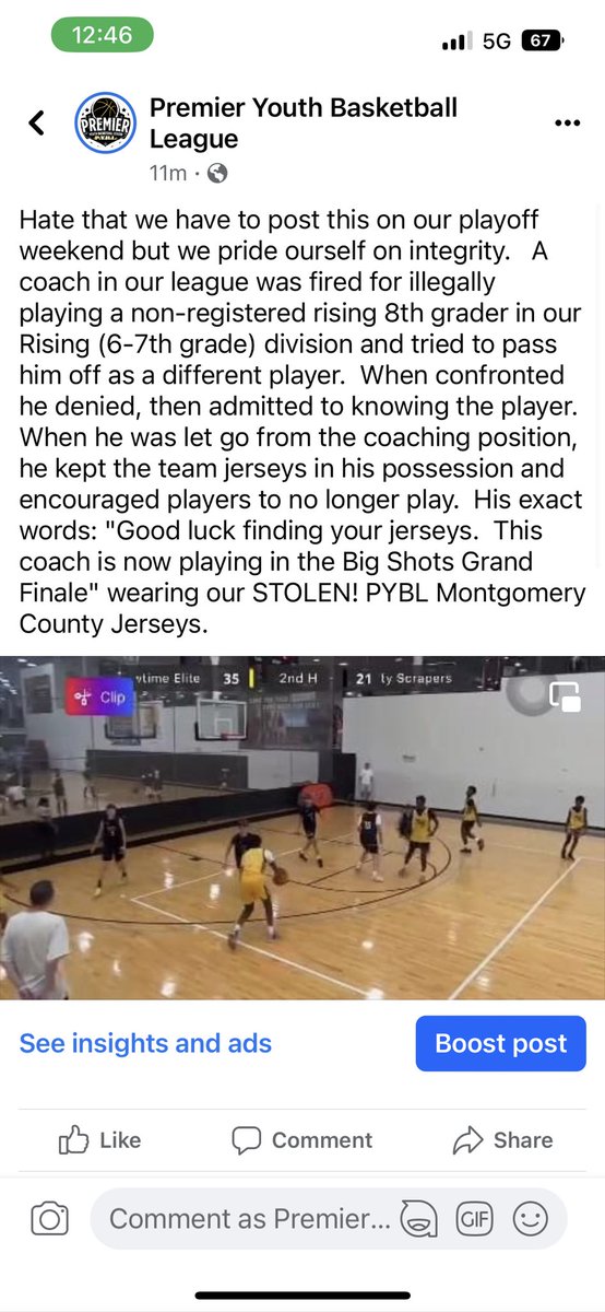 The Premier Youth Basketball League (PYBL) tweet media