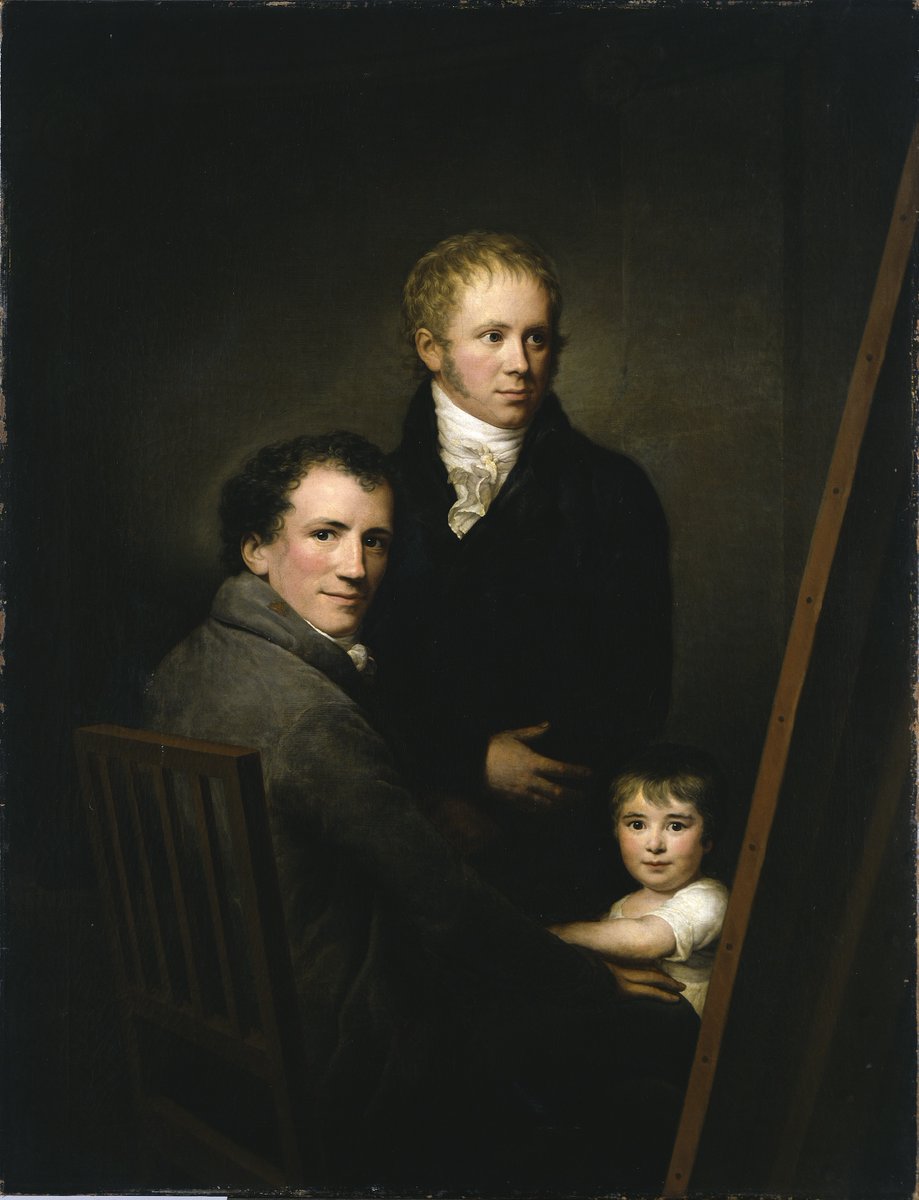 Heute startet die #PrideWeek in Hamburg! Die beiden Maler in dem 1804 entstandenen Familienbild befanden sich in einer Lebensgemeinschaft. Mit Werken wie diesem machten sie ihre Treue zueinander deutlich.