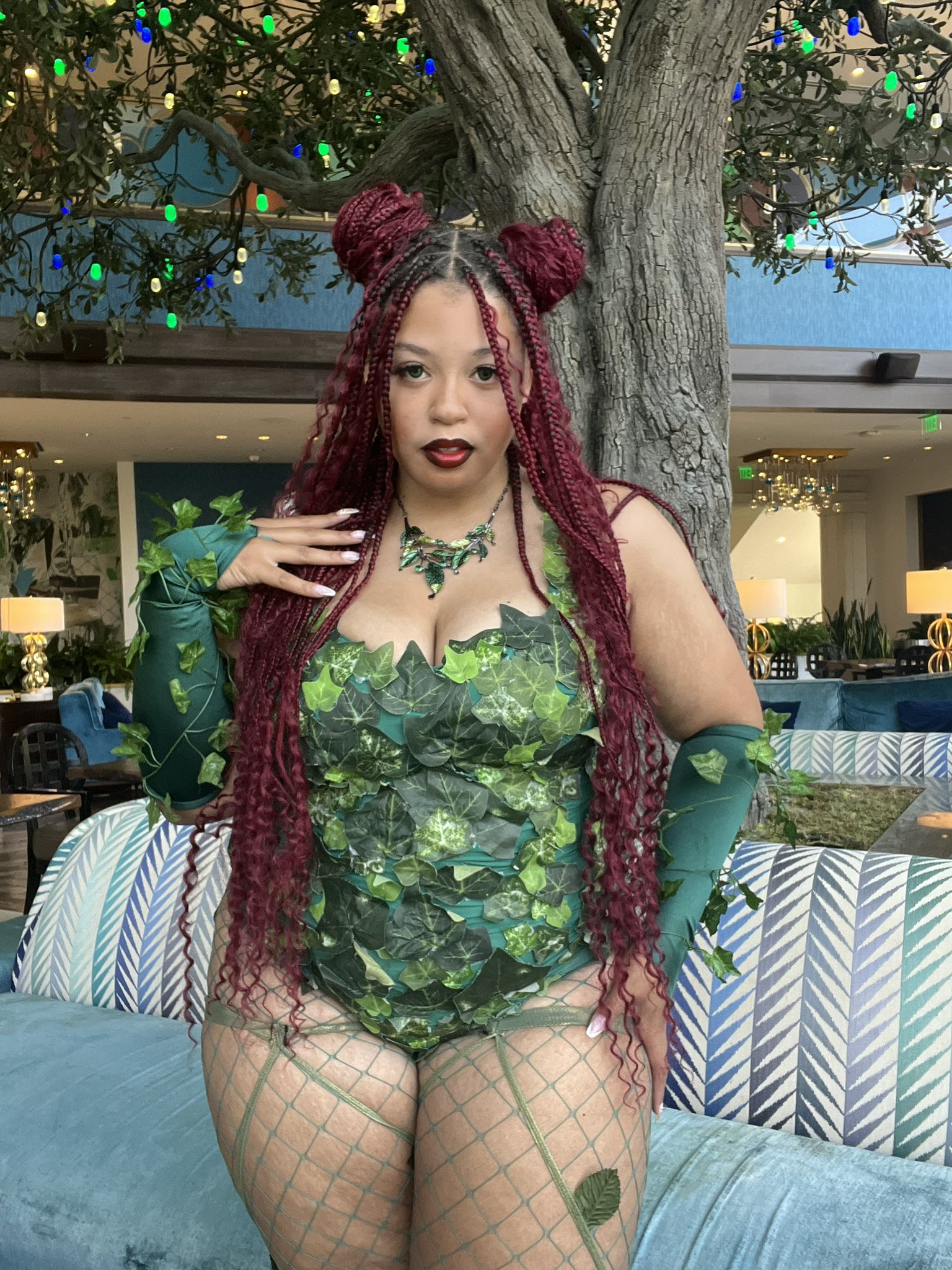 Poison ivy fancy shop dress plus size