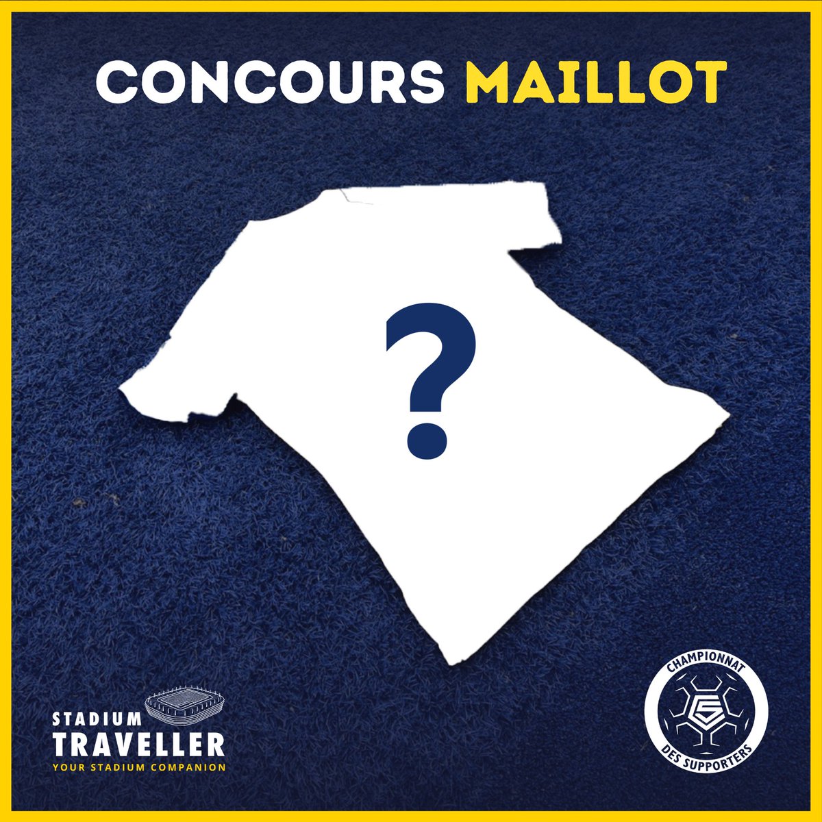 🎁 𝗨𝗻 𝗺𝗮𝗶𝗹𝗹𝗼𝘁 𝗱𝗲 𝗳𝗼𝗼𝘁 𝗮̀ 𝗴𝗮𝗴𝗻𝗲𝗿 🎁

Grâce à notre partenaire <a href="/Stadium_Tr/">Stadium Traveller</a>, tente de remporter le maillot de foot de ton choix !

𝗣𝗼𝘂𝗿 𝗽𝗮𝗿𝘁𝗶𝗰𝗶𝗽𝗲𝗿 :
➡️ RT ce tweet
➡️ Follow <a href="/D1_Supporters/">D1 • Champ. des Supporters</a> &amp; <a href="/Stadium_Tr/">Stadium Traveller</a>

🗳 Samedi 5 août