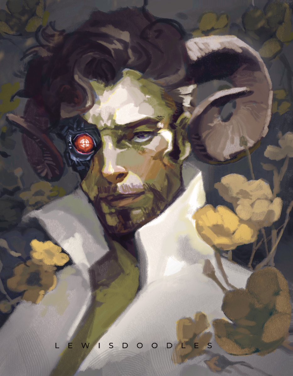 Doc about to do some weeding, buttercups beware. 

Much thanks to Doc and his community for inspiring me to pick up the pen again. 

#docm77 #docm77fanart #Hermitcraftfanart #hermittwt