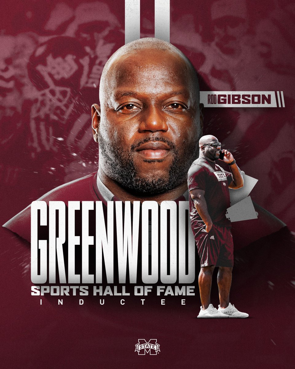 HailStateFB's tweet photo. A Big Congratulations is in order for @RGibsonMSU  who is being inducted into the Greenwood Sports Hall of Fame!

#HailState🐶 https://t.co/QqYf1R8hhB