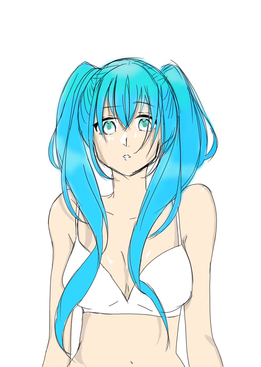 renaneko2's tweet photo. 夏っぽいミク描き中
#初音ミクイラスト 
#rkgk https://t.co/be9MrFLHxU