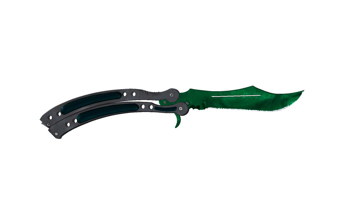 skinsmonkey's tweet photo. 👋 Hello dear Followers, 
how is your weekend going? 

At SkinsMonkey, we again had our hands full. We were given a new challenge. We had to find a new home for the green knife - StatTrak™ Butterfly Emerald (FN)

• How about you, do you prefer a green knife? A red knife or a blue knife?

We completed the challenge in 10 hours. Yes, call us 
⚡️ speeeed. The green knife has a new owner! ✅

This is not a giveaway. I'm so sorry