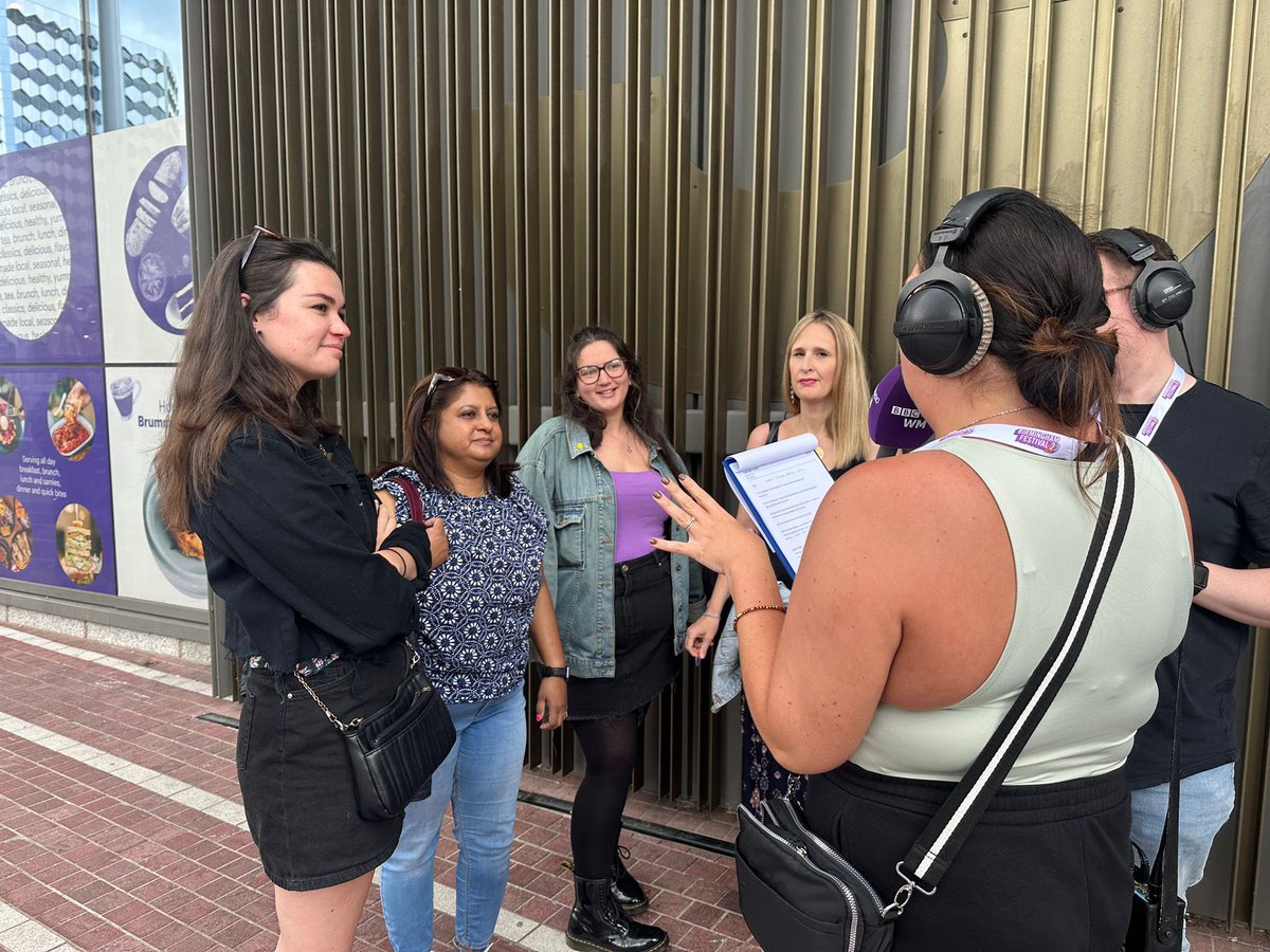 Nilimarl's tweet photo. @SheChoirBirm - some of us were interviewed by @Elise__Evans on @bbcwm about our beautiful choir and the fantastic Birmingham festival 23 https://t.co/5d55rsFMoY