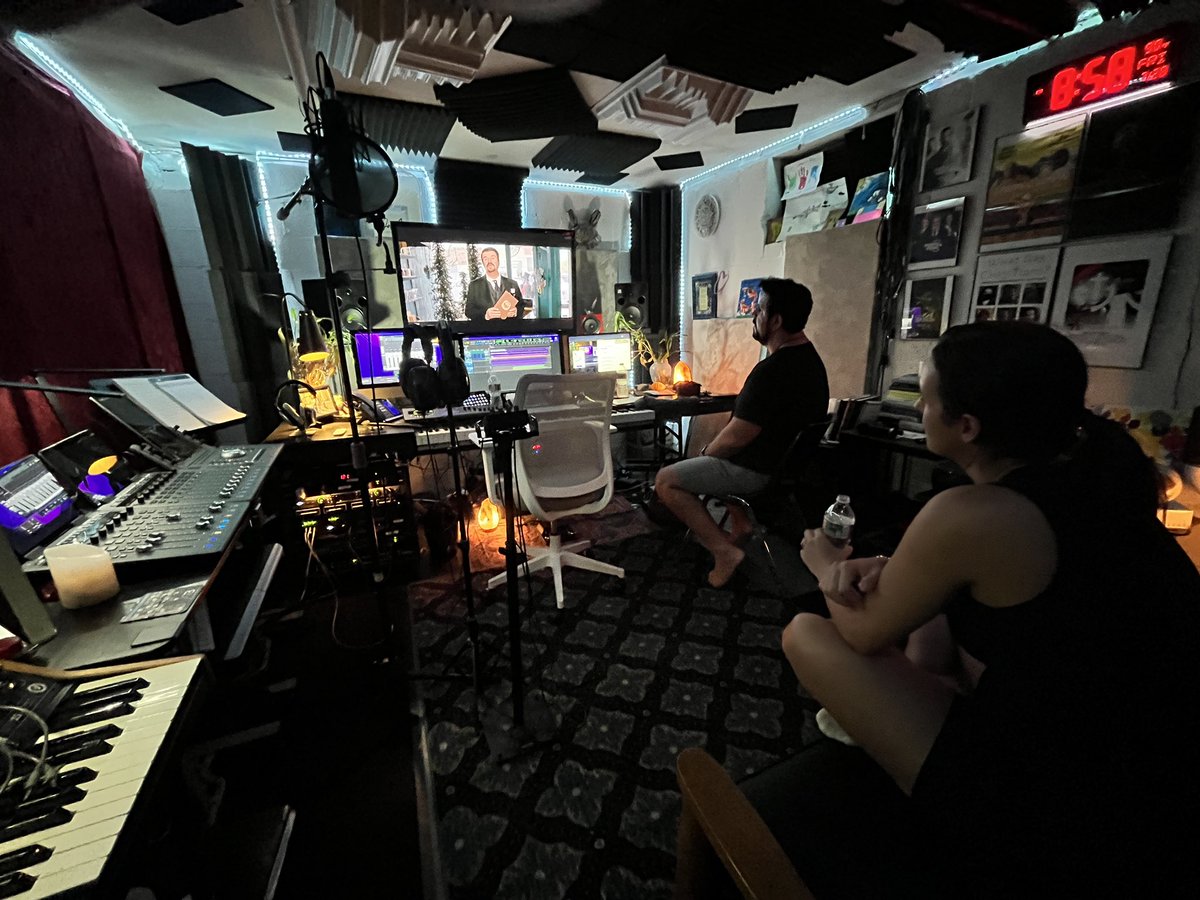 IamAntRodriguez's tweet image. What happens after the Dub session? We enjoy some cuts from the ebenezerthetraveler movie. Oh, and awesome convo too! #filmscoring #voicedubbing #musicforfilm #musictopicture #musiccomposer #filmdirector #actress #valentivisionfilms #production #musicproduction #filmproduction