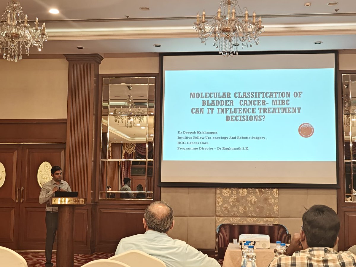 Deepakkrishnap9's tweet photo. Bladder cancer update - organised by Bangalore urological society . Gave a talk on Molecular classification .It was great pleasure to share the stage with eminent faculty @bkonety @usi @Dr Raghunath S K #bladdercancer https://t.co/bEaj3SxjUI
