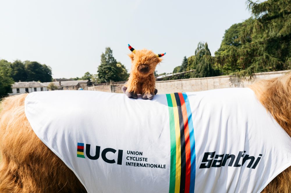 Introducing the cutest member of the 2023 UCI Cycling World Championships team - our Championships Coo! 🐮

Our hairy cuddly Coo combines something uniquely Scottish with the iconic UCI rainbow stripes. 🚲🌈

Find it in our shop 🔗
fal.cn/3AixC

#GlasgowScotland2023