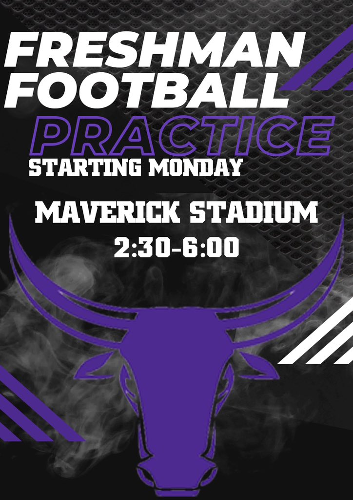 🚨 Class of 2027 will start practice Monday July 31st 2:30-6:00 p.m. 🚨 #Expect2Win #MaverickFootball