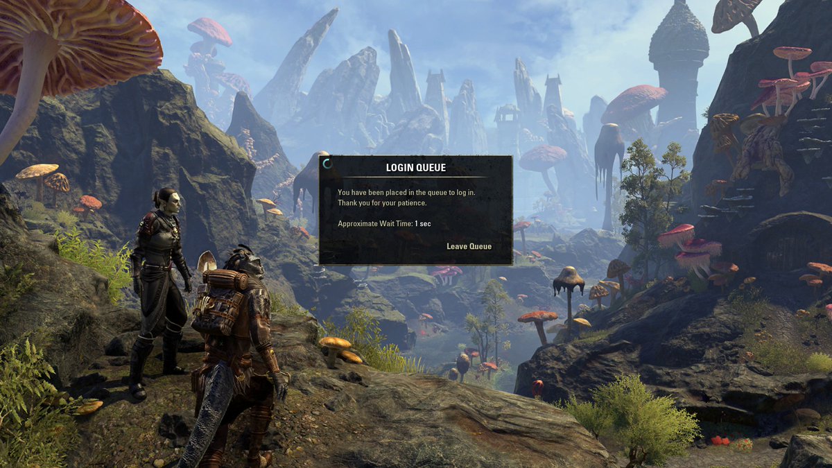 activematt's tweet photo. @BethesdaSupport I've been placed in a Log-in queue once on EU and once on NA I want to to know what the hell is going on? The timer got down to 1 sec and I waited 5 mins a reply is in order please. First is screenshot on NA the next is the EU server. I'm a very unhappy customer. https://t.co/YPAPN5gqQ2