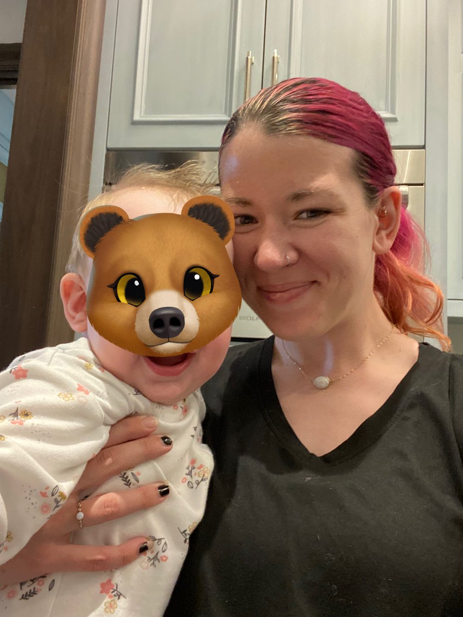 As much as I loved my 16 preschoolers I’m so happy to be back in my element caring for this baby girl. 😍