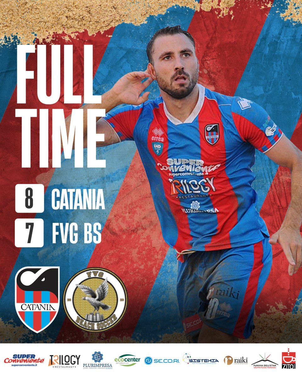cataniafc_'s tweet photo. β½οΈβ€οΈπ #WeBeach
ποΈ Catania vs FVG BS 8-7
#BeachSoccer #CataniaFC https://t.co/NvPxl9tcwe