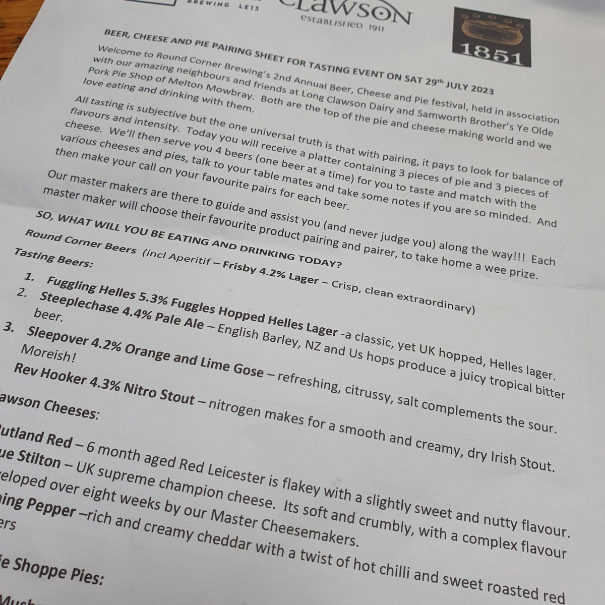 The Abdication micropub (@theabdication) on Twitter photo Cracking afternoon over at <a href="/RoundCornerBeer/">Round Corner Brewing</a> for a beer, cheese & pie tasting π Top class combos! Cracking afternoon over at <a href="/RoundCornerBeer/">Round Corner Brewing</a> for a beer, cheese & pie tasting π Top class combos!