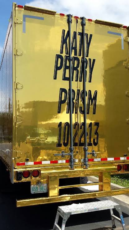 todaykatyp's tweet photo. 10.22.13 | Ten years ago today, the iconic golden truck was seen in Los Angeles announcing Katy Perry new album “PRISM”. https://t.co/U3ANF6Tfpr