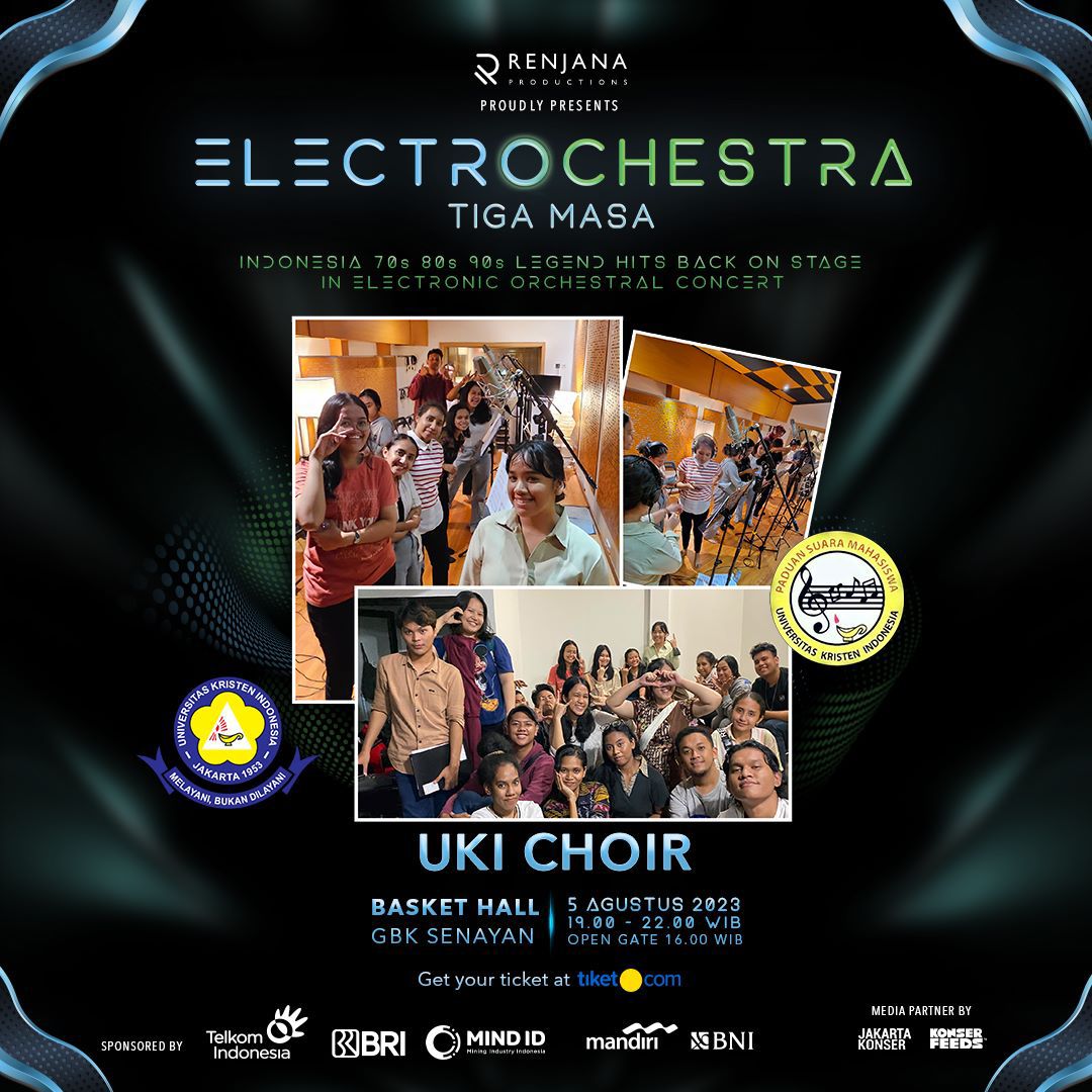 Kampus_UKI's tweet photo. Malam mingguan di sini aja yuk. Catat tanggalnya, 5 Agustus 2023, 19.00 WIB, di Basket Hall GBK Senayan. #electrochestra #diphabarus #avaorchestra #psmukijkt #ukiunggul https://t.co/JenlAGrwge