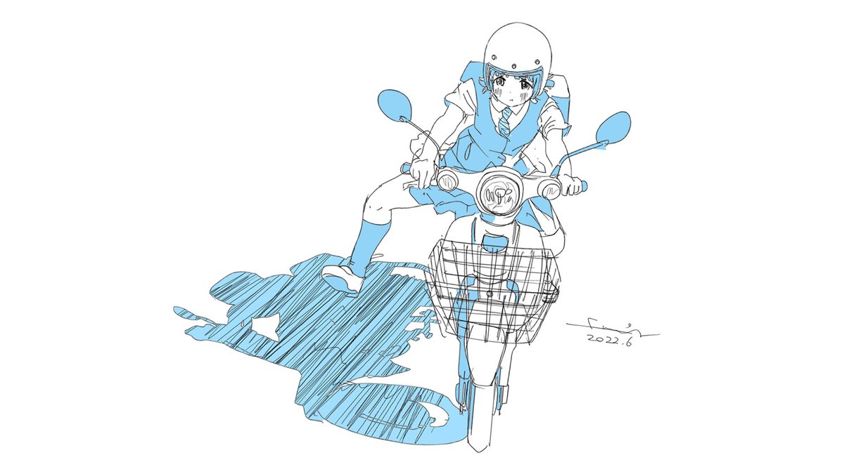 「これは昨晩 MotoGP を観た小熊さんです 」|ふみえー/あっちからの人のイラスト