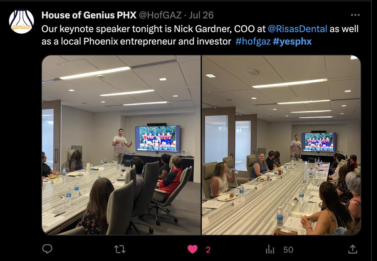 ICYMI, <a href="/HofGAZ/">House of Genius PHX</a> this week was another impactful evening! #yesphx