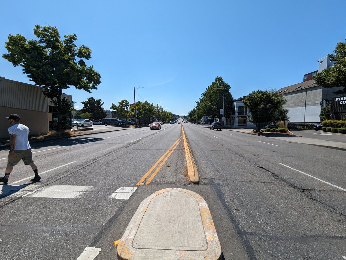 BFGreenways's tweet photo. What you told us:
"Crossing 15th is daunting and dangerous. The high speeds, lack of crossings, and poor sidewalks do not make this an inviting place. It is just a thoroughfare for cars. This is a chance to revitalize Ballard." - Ankur D.
#repave15th #reconnectballard https://t.co/tdi49qEXjO