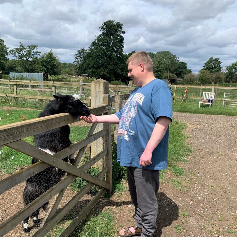 LeadingLives's tweet photo. One of our customers from our Stowmarket #SupportToLiveAtHome had a great day out earlier this week, going to Tostock Animal Park and feeding some of the animals! #MakingTheLeadingLivesDifference #SocialCare https://t.co/kIuyeMakTR