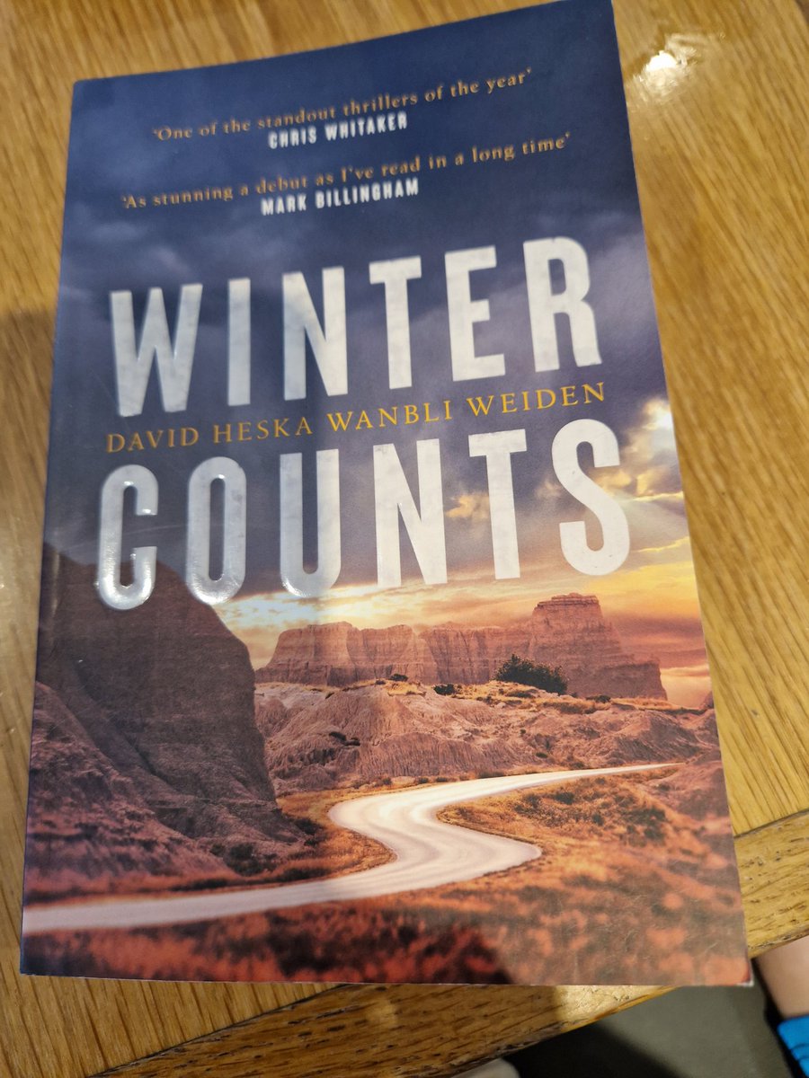 richreadalot's tweet photo. Taking a few minutes on the ferry to finish this, by @WanbliWeiden 

#WinterCounts is a thriller set on the reservations in Dakota, where double crossing, gangs and drugs come together in a violent mix in this gritty crime novel
@simonschusterUK https://t.co/nKzRYACeXF ❤️📚 https://t.co/yWGsbtuVGd
