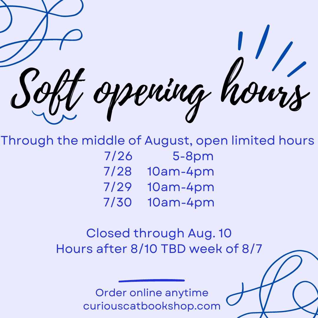 What a lovely weekend! We've had several people stop in during our soft opening hours, and you're still welcome to stop by this afternoon or tomorrow if you haven't had a chance yet.