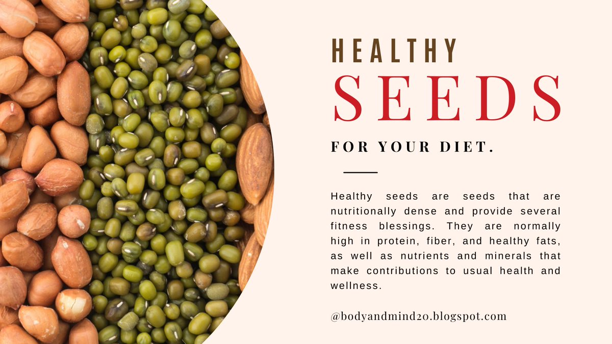 Healthy seeds are seeds that are nutritionally dense and provide several fitness blessings
 #Food #SeedsofGold #SeedGrowers #seedingthefuture #healthy #HealthyFood #HealthyDiet #beans #ceiriel #NutsandDolts #Plant