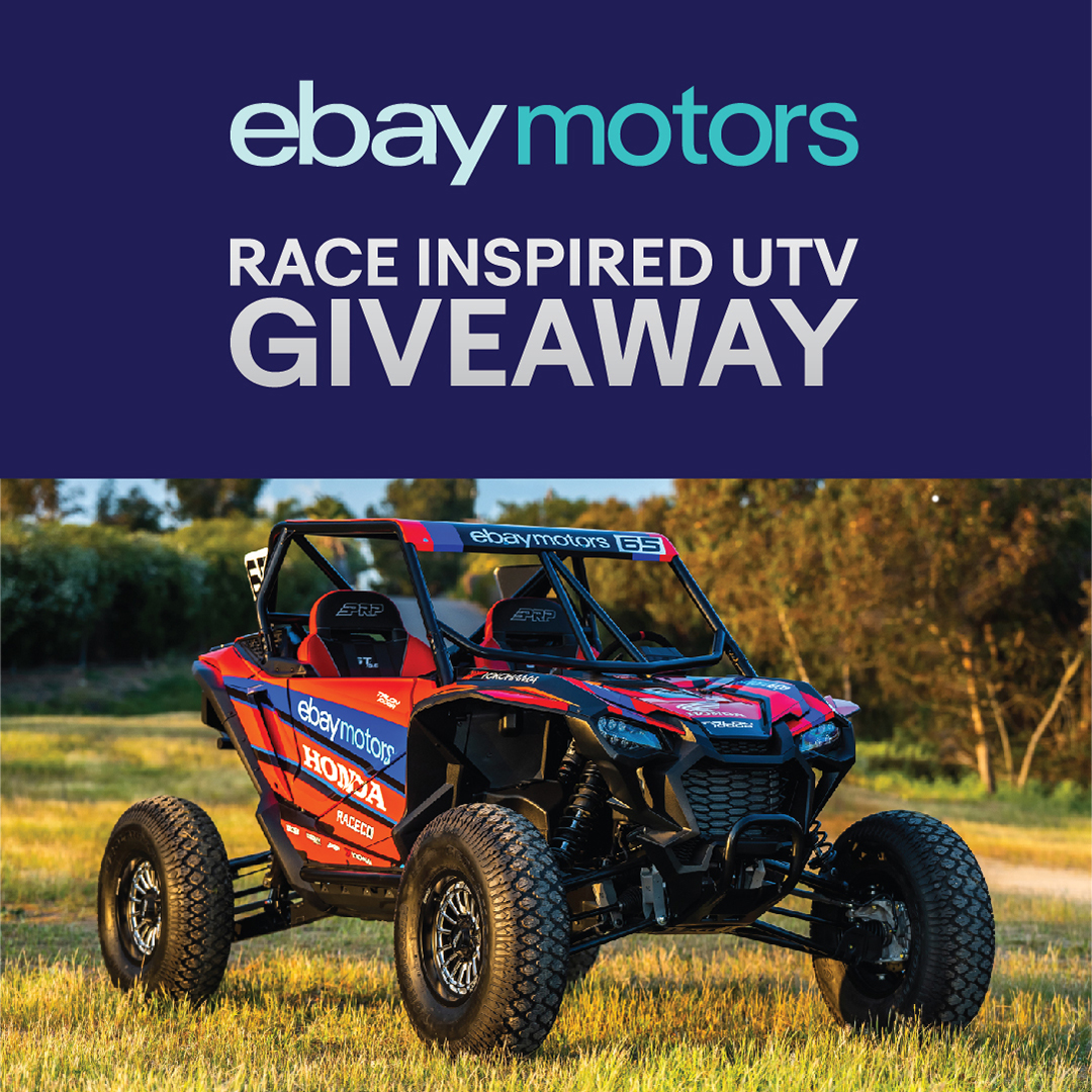 GIVEAWAY! 🔥 @eBayMotors 

Stop by Dave Mason Jr.'s pit area this weekend at #DirtCity and scan the QR code which enters you to win this race-inspired custom built @Honda Talon 1000r. 

Enter at: ebaymotorsgiveaway.com/cor

#amsoiloffroad #champoffroad #offroad2023