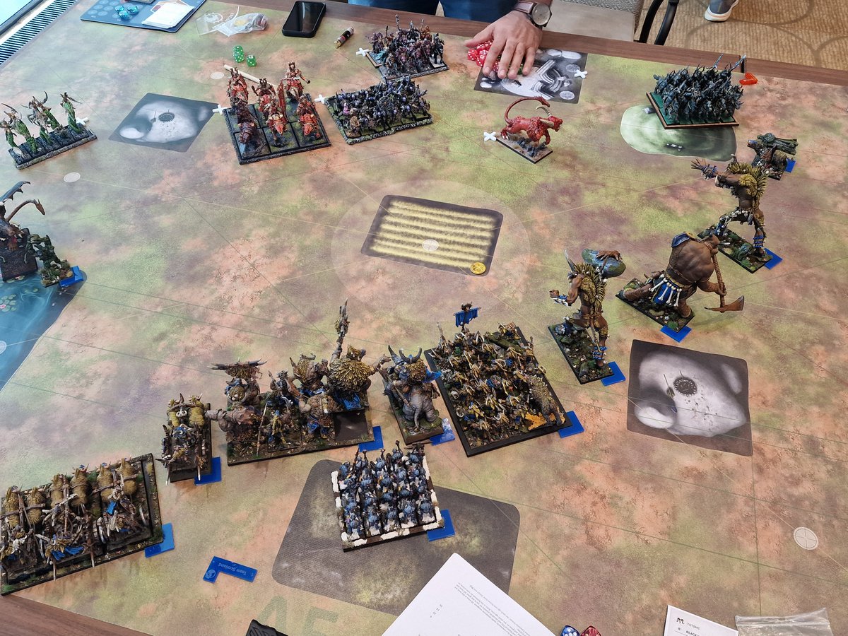 Game 4 of #ETC23 was against team Wales. I got Warriors where I bullied them off the centre and won objective. I ran over a forsaken 1 with the chariots. The other one ate 3 cyclops! 11 - 9 to me.