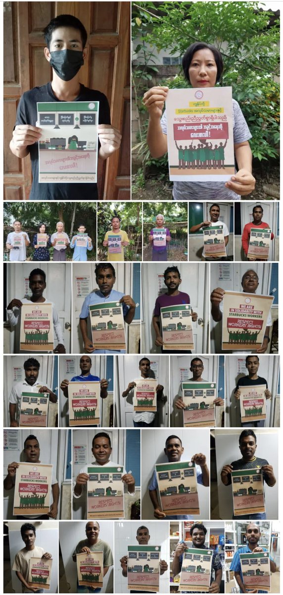 iufap's tweet photo. Workers from Fiji to Japan, Indonesia, Thailand, Cambodia, Myanmar & the Philippines, to India, Pakistan, Bangladesh & Maldives are demanding that Starbucks respect workers’ rights! #TheUnionIsCalling @starbucks negotiate NOW! https://t.co/oK6bYOdWk4