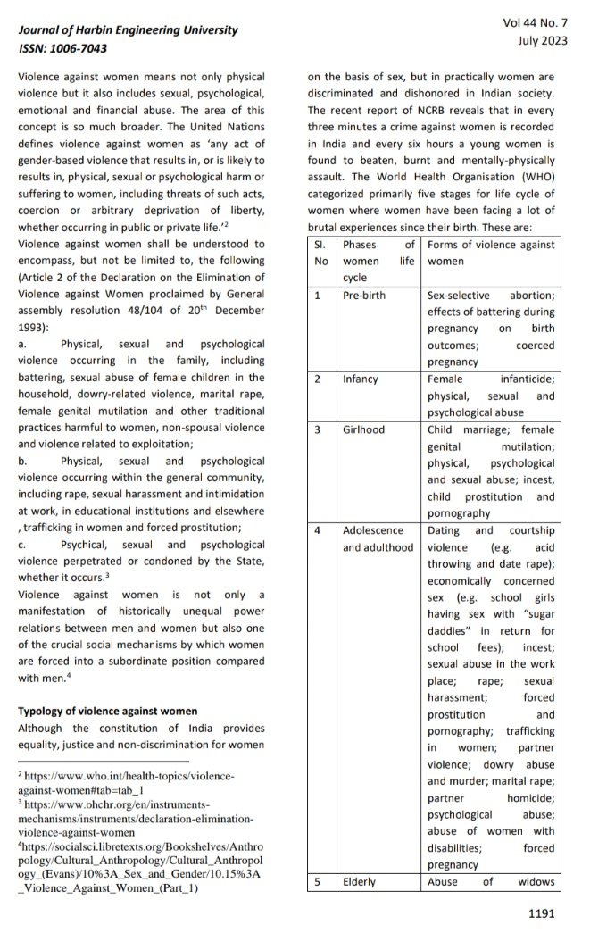 NewsAnatomy13's tweet photo. Ɛ⇂ʎɯoʇɐu∀sʍǝN👽𝟤❀7
✍️Rantu Borah
#PhD #July2023 #PoliticalScience
#AssamUniversity #HarbinUniversity #ISSN:10067043
Vol 44 #7
"#ViolenceAgainstWomen: An #Overview on #Indian #Society"
#India🇮🇳 #Violence #Women #NewsAnatomy13👽#FullPDF⏬
https://t.co/83VST4lR3b https://t.co/EsUNyePnTa