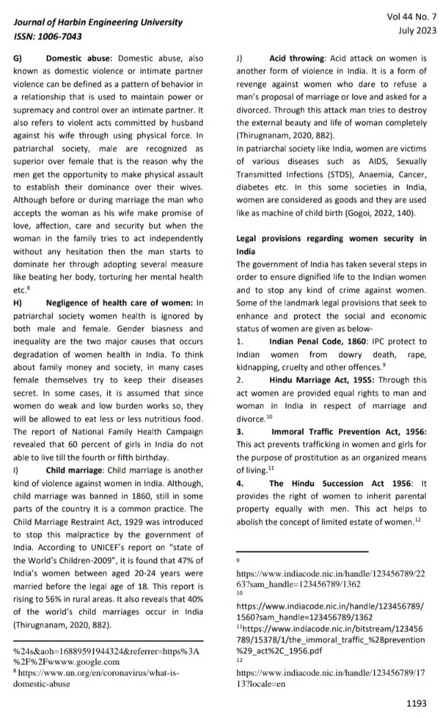 NewsAnatomy13's tweet photo. Ɛ⇂ʎɯoʇɐu∀sʍǝN👽𝟤❀7
✍️Rantu Borah
#PhD #July2023 #PoliticalScience
#AssamUniversity #HarbinUniversity #ISSN:10067043
Vol 44 #7
"#ViolenceAgainstWomen: An #Overview on #Indian #Society"
#India🇮🇳 #Violence #Women #NewsAnatomy13👽#FullPDF⏬
https://t.co/83VST4lR3b https://t.co/EsUNyePnTa