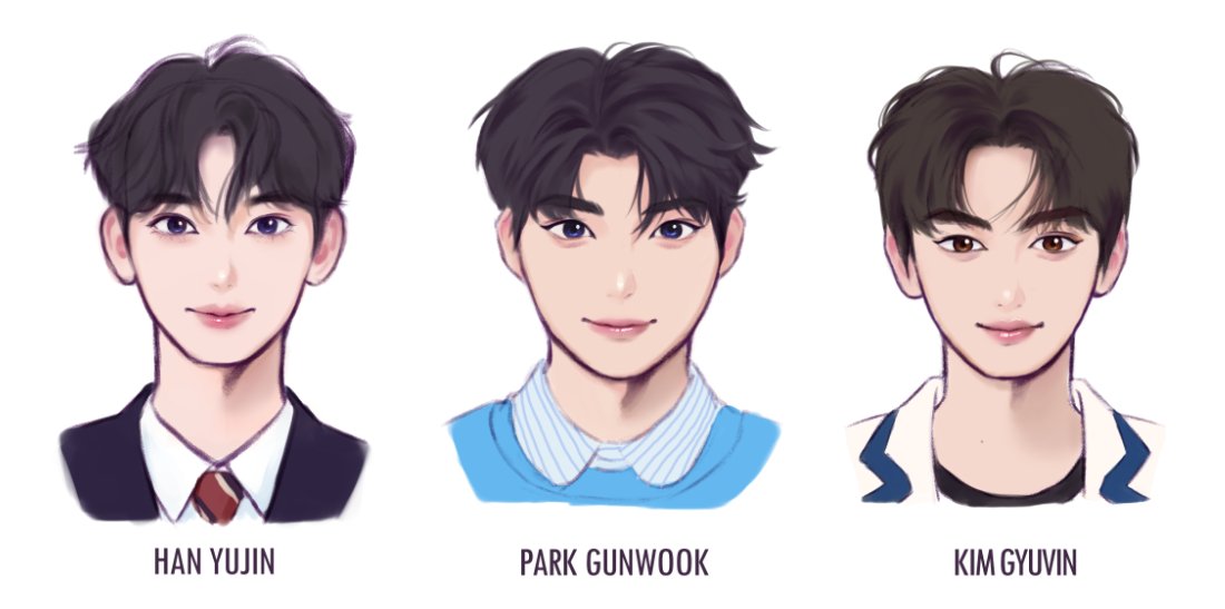 xaleea_'s tweet photo. #ZEROBASEONE 
studying these pretty boys😁💘
the maknaes: yujin, gunwook, and gyuvin 
(1/3) https://t.co/0VekxzgowV