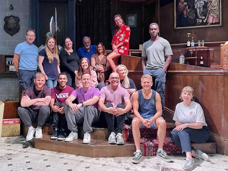 georgerainsford's tweet photo. 6 months. 23 venues. 165 shows. The end of #WishYouWereDead with this lovely lot! https://t.co/jEMKDccFQu
